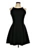 Olivia Rae Solid Black Cocktail Dress Size L - photo 1