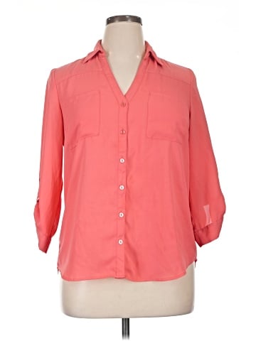 By & By 3/4 Sleeve Button-Down Shirt (view 1)