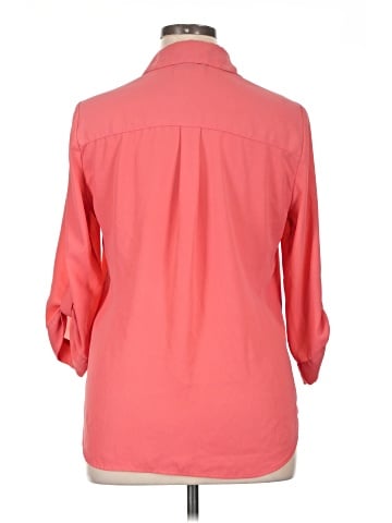 By & By 3/4 Sleeve Button-Down Shirt (view 2)