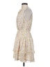 Current Air 100% Polyester Floral Ivory Casual Dress Size S - photo 5