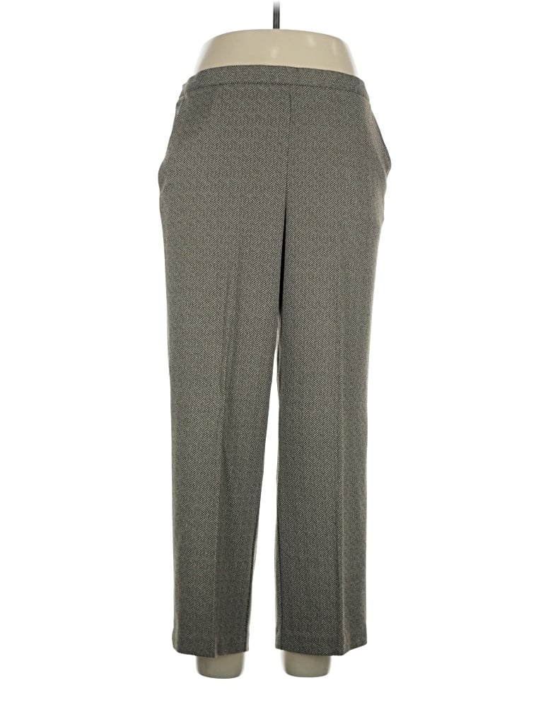Pre-owned Alfred Dunner Dress Pants In Gray