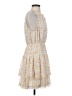 Current Air 100% Polyester Floral Ivory Casual Dress Size S - photo 4