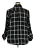 Lee Plaid Black 3/4 Sleeve Blouse Size 2X - photo 2