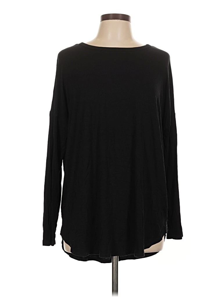 Pre-owned Old Navy Long Sleeve T-shirt In Black