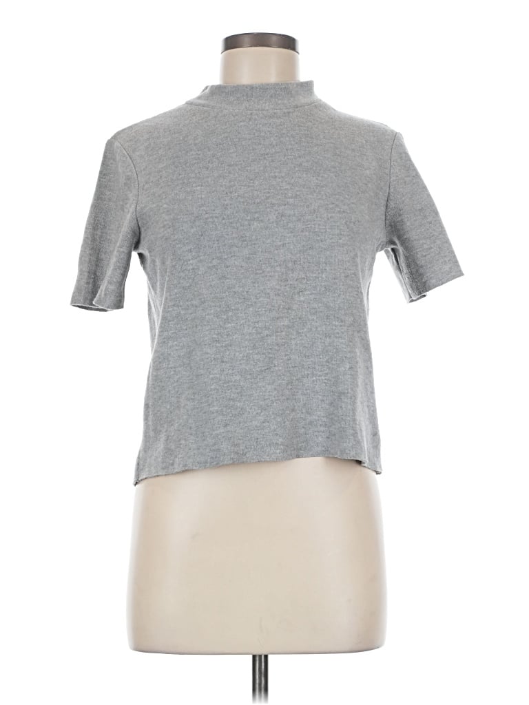 Pre-owned Zara Turtleneck Sweater In Gray