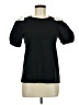 River Island 100% Cotton Black Short Sleeve Top Size 8 - photo 1