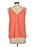 Paper Crane 100% Polyester Orange Sleeveless Top Size L - photo 2