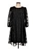 Calvin Klein 100% Polyester Black Casual Dress Size 10 - photo 1