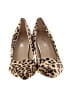 WenFuni Animal Print Tan Heels Size 8 - photo 2