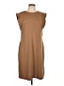 Grecerelle Solid Brown Casual Dress Size L - photo 1