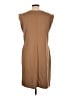 Grecerelle Solid Brown Casual Dress Size L - photo 2