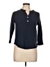 Unbranded Blue 3/4 Sleeve Button-Down Shirt Size L - photo 1