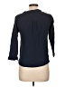 Unbranded Blue 3/4 Sleeve Button-Down Shirt Size L - photo 2