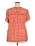 Daniel Rainn 100% Rayon Orange Short Sleeve Blouse Size XXL - photo 2