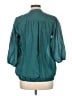 Trinity Teal 3/4 Sleeve Blouse Size L - photo 2