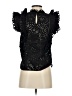 Veronica Beard 100% Cotton Black Sleeveless Blouse Size 2 - photo 2