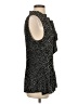 DKNY 100% Polyester Black Sleeveless Blouse Size M (estimated) - photo 4