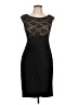 Connected Apparel Black Cocktail Dress Size 10 Petite - photo 1