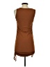 Unbranded Solid Brown Casual Dress Size XS (estimated) - photo 2