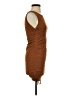 Unbranded Solid Brown Casual Dress Size XS (estimated) - photo 4