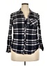 Westport 100% Rayon Plaid Gray Long Sleeve Button-Down Shirt Size 2X - photo 1