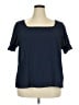 Shein Blue Short Sleeve Blouse Size XXL - photo 1