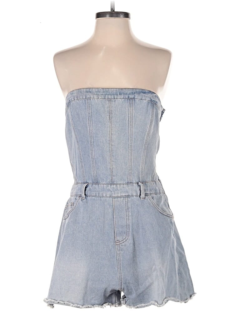 Pre-owned Papermoon Romper In Blue