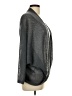 Very J 100% Cotton Metallic Silver Cardigan Size L - photo 4