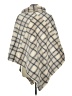 Johnston & Murphy 100% Polyester Plaid Ivory Tan Poncho One size - photo 2