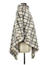 Johnston & Murphy 100% Polyester Plaid Ivory Tan Poncho One size - photo 4