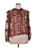 wonderly 100% Polyester Burgundy Long Sleeve Blouse Size XXL - photo 1