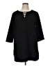Joan Vass Black 3/4 Sleeve Top Size 1X - photo 1