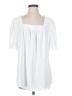 Unbranded 100% Polyester White Short Sleeve Blouse Size XXS - photo 1