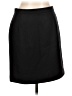 L.L.Bean 100% Wool Solid Black Wool Skirt Size 12 - photo 1