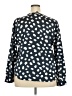 J.Crew Polka Dots Blue Long Sleeve Blouse Size XXL - photo 2