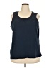 Classic Elements Blue Sleeveless T-Shirt Size 26W - photo 1