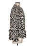 Unbranded 100% Polyester Animal Print Ivory Black Long Sleeve Blouse Size L (estimated) - photo 4