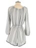 Ecote 100% Polyester Stripes Gray Romper Size S - photo 2