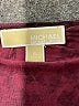 MICHAEL Michael Kors 100% Viscose Red Burgundy 3/4 Sleeve Blouse Size XL - photo 7