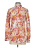 J. McLaughlin Print Orange Pink Long Sleeve Blouse Size S - photo 1