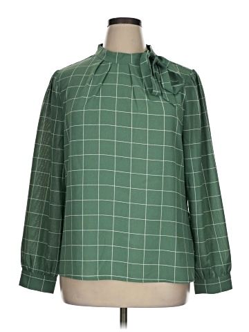 Allegra K Long Sleeve Blouse (view 1)