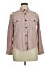 Mudd 100% Rayon Solid Tan Long Sleeve Button-Down Shirt Size L - photo 1