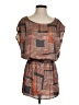 Mi ami 100% Polyester Orange Short Sleeve Blouse Size S - photo 1