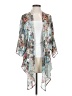Paradigma 100% Polyester Teal Kimono Size XS - photo 1