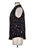Elle 100% Polyester Floral Black Sleeveless Blouse Size M - photo 5