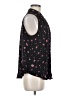 Elle 100% Polyester Floral Black Sleeveless Blouse Size M - photo 4