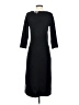 Dialogue Solid Black Casual Dress Size XS - photo 2