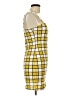 Boohoo Plaid Yellow Casual Dress Size 10 - photo 4
