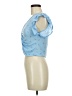 Marci Blue Short Sleeve Top Size M - photo 5