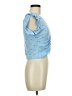 Marci Blue Short Sleeve Top Size M - photo 4